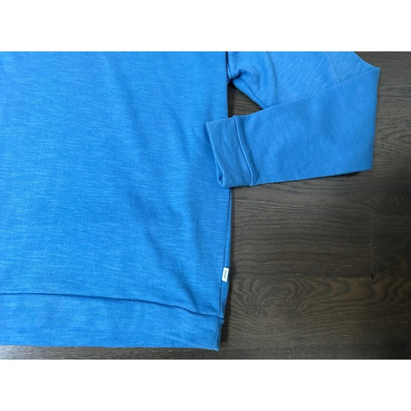 ONIA Dave Cotton Blend Raglan Sweatshirt in Parisian Blue ~ M - Picture 4 of 4